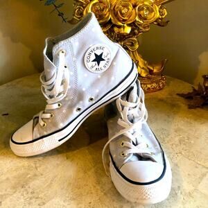 Converse polka dot hi top Sz:8
